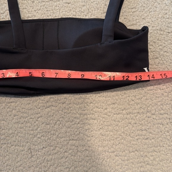 Vuori Evolve Square Neck Sports Bra Pool Black Size Large. - Picture 6 of 8